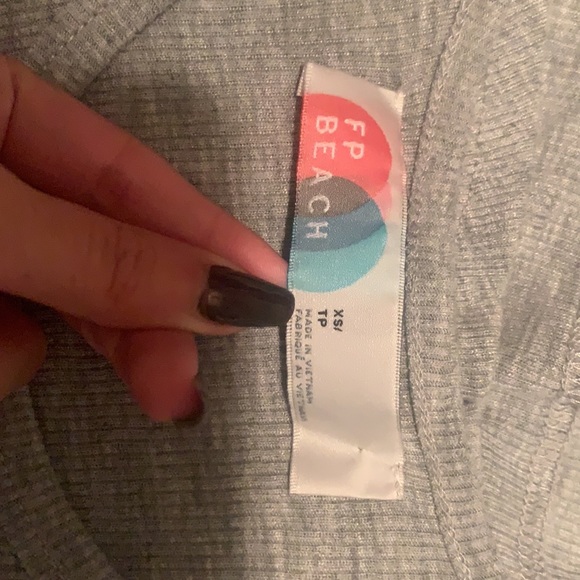 Free People LA Nite Sleeveless Mini Dress in Heather Grey - Picture 16 of 16